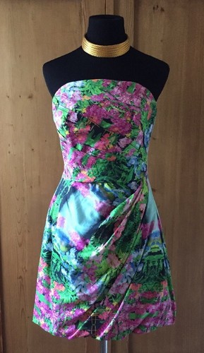 Zara floral strapless - floral,