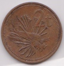 (H216-61) 1976 PNG 2 TOEA coin