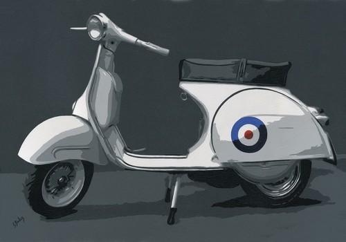 Vespa pop art - art,