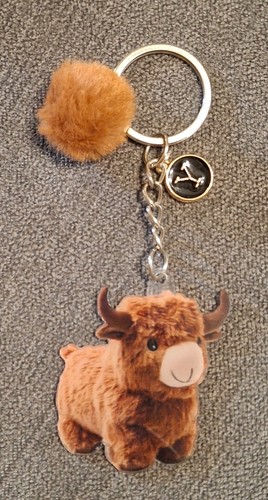 Highland cow keyring - highland,