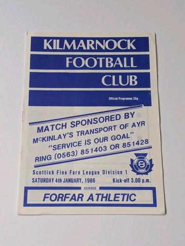Kilmarnock forfar scottish - v,