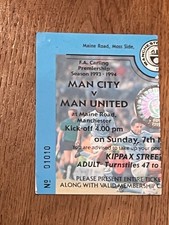 TICKET 1993/94 Man City v