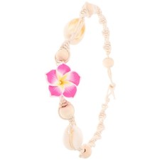  Beach Style Pendant Anklet Hawaiian Flower Shell Anklet Adjustable Ankle