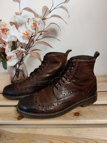 Clarks mens leather brogue - mens,