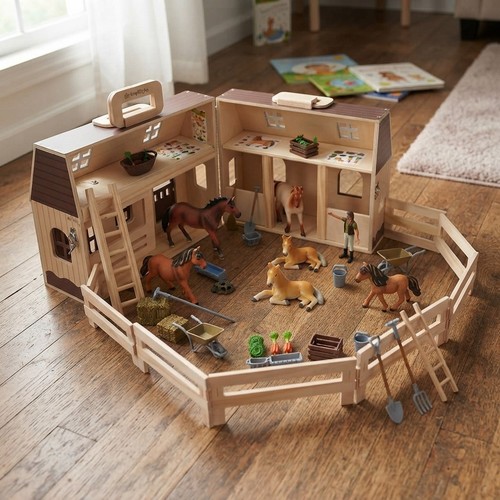 Durable large wooden horse - durable,
