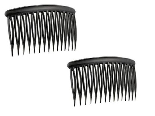 5cm hair combs slide - combs, black