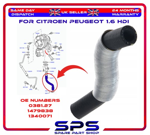Turbo charger oil return - return, hose