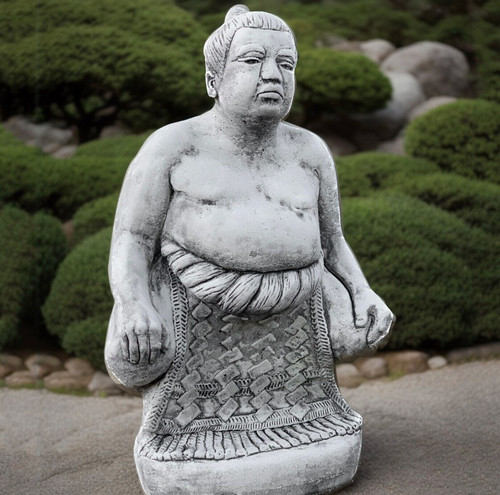 Stone sumo man figurine