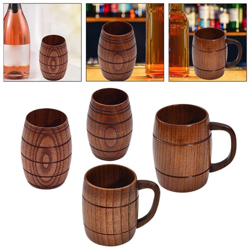 Wooden beer mug barrel - beer,