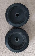 Genuine 1980's MB BigTrak Pair of Non-drive Wheels