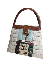 Vintage 50s 60s Woven Raffia