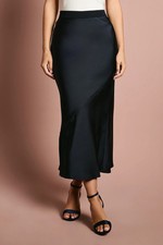 Coast Navy Midi Skirt Womens