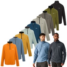 Regatta Mens Thompson Half Zip Fleece Jumper Cosy Layer Top