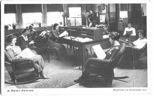 Old postcard rest period - old,