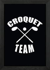 CROQUET TEAM Framed Wall Art