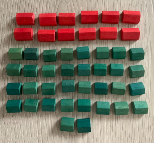 Monopoly pieces 1950s 34 - pieces,