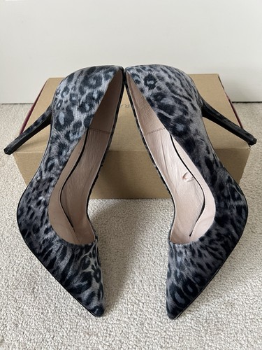 Grey black leopard fabric - grey/black,