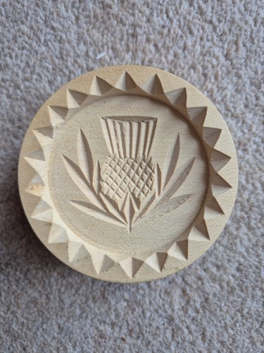 Vintage hand carved thistle - hand,