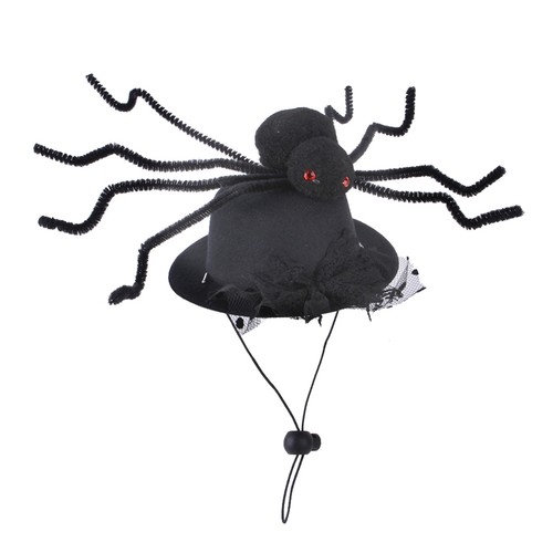 Pet cap halloween spider decor - halloween,
