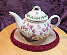 Portmeirion "Botanic Garden" ~ 1 pint Teapot ~ Cyclamen, Butterflies & Ladybirds