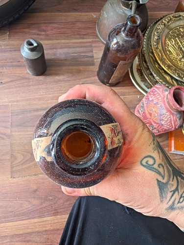 Pollard vintage amber glass - pollard's,