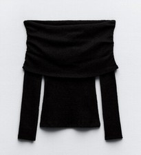 Zara TEXTURED OFF-THE-SHOULDER
