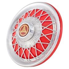VESPA PX PE PK T5 TX 1977 TO 2016 RED CROSS SPOKE HUB CAP FOR 350 X 10 WHEELS