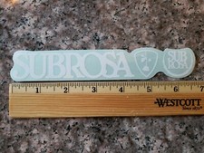 6.5" SUBROSA BMX STICKER