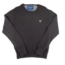 American Eagle Sweater Mens M Brown Knit Fisherman Y2K Grunge Outdoor Gorpcore