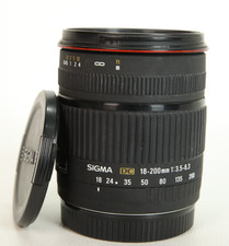 Sigma DC 18-200mm F3.5-6.3 AF Zoom Lens For Canon, Both Caps, Good Condition.