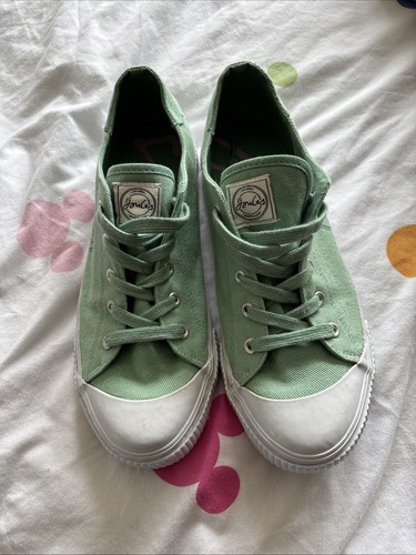 Joules size pale green pumps - pale,