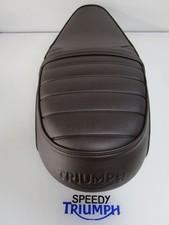 TRIUMPH BONNEVILLE BLACK T100 & T120 SEAT BROWN T2310660