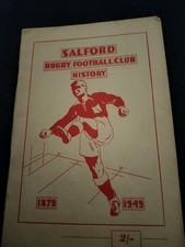 RARE VINTAGE SALFORD RUGBY FOOTBALL CLUB HISTORY 1879-1949