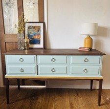 Stag Minstrel 6 Drawer Console Table , Dressing Table Sideboard Chest Of Drawers