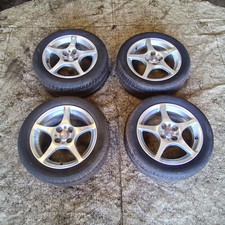 Toyota MR2 Roadster Mk3 1999-2007 SET Four OEM Staggered 15" Alloy Wheel & Tyres