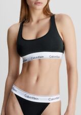 Calvin Klein Modern Lightly Lined Non-padded Bralette - Black Size S NEW