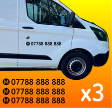 Custom phone number sticker