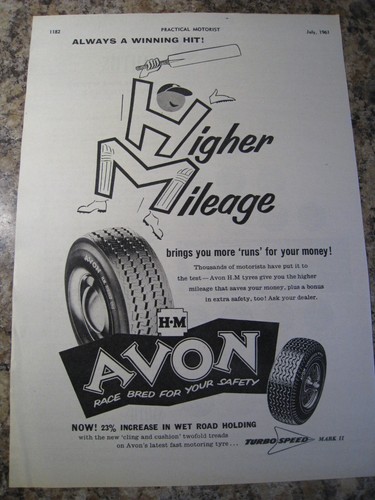 Higher mileage avon tyres - higher,