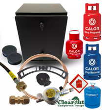 Metal gas box - metal, campervan