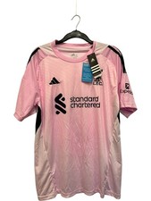 Adidas LFC Liverpool Shirt Men's L Pink Luis Diaz Number 7 Football Top