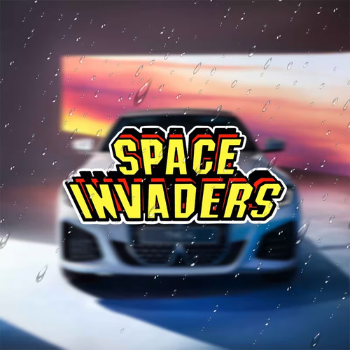 Space invaders arcade logo - space,
