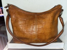 Vintage Authentic Mulberry Brown/Tanned Handbag..Good..