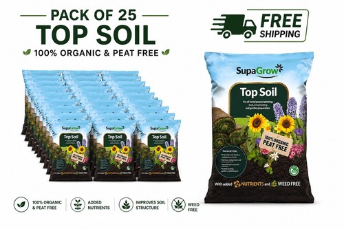 Supagrow top soil 25lx25 bags - soil,