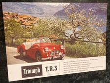 unused postcard - Triumph TR3