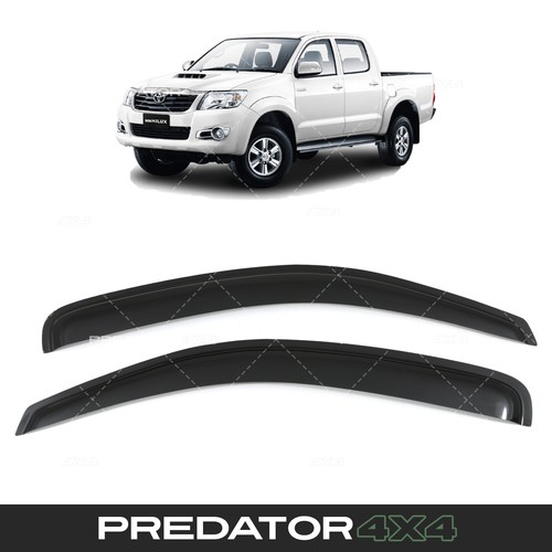 Black wind deflectors door - black,