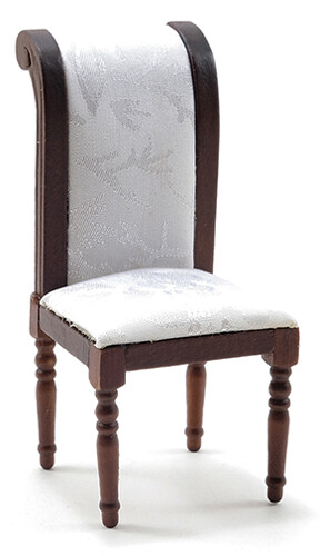 Miniature dollhouse side - dollhouse, chair