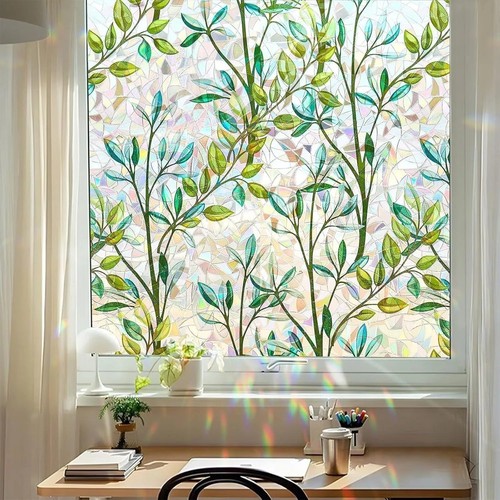 Rainbow frosted window - rainbow, film