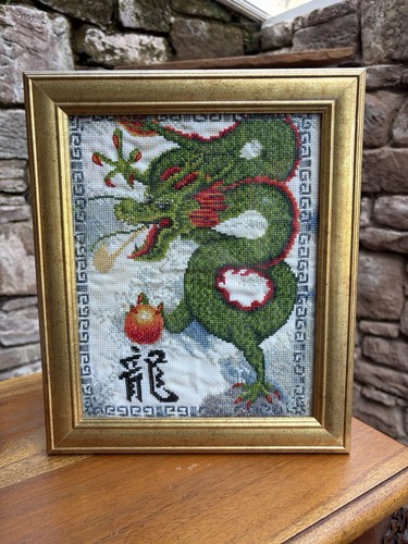 Framed chinese dragon cross - framed,