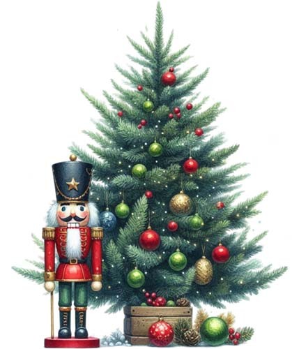 Christmas nutcracker wall - christmas,