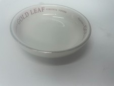 Vintage Player's gold leaf Empire Porcelain company ceramic ashtray mancave dish